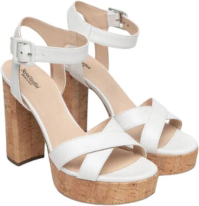 Nerogiardini Hoge hak sandalen White Dames