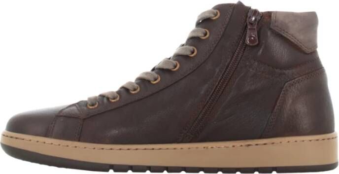 Nerogiardini Hoge Top Sneakers Heren Brown Heren