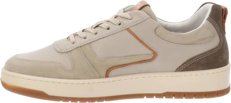 Nerogiardini Hoogwaardige leren sneakers Beige Heren