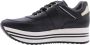 Nerogiardini Zwarte leren platform sneakers voor vrouwen Black Dames - Thumbnail 2