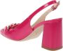 Nerogiardini Fuchsia Patent Slingback Sandalen Pink Dames - Thumbnail 21