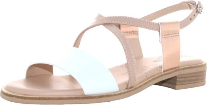 Nerogiardini Lage hak sandalen voor vrouwen White Dames