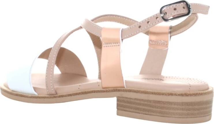 Nerogiardini Lage hak sandalen voor vrouwen White Dames