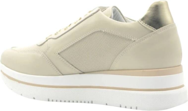 Nerogiardini Lage Sneakers Beige Dames