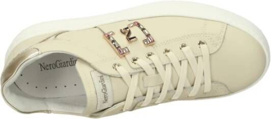 Nerogiardini Lage Sneakers Beige Dames