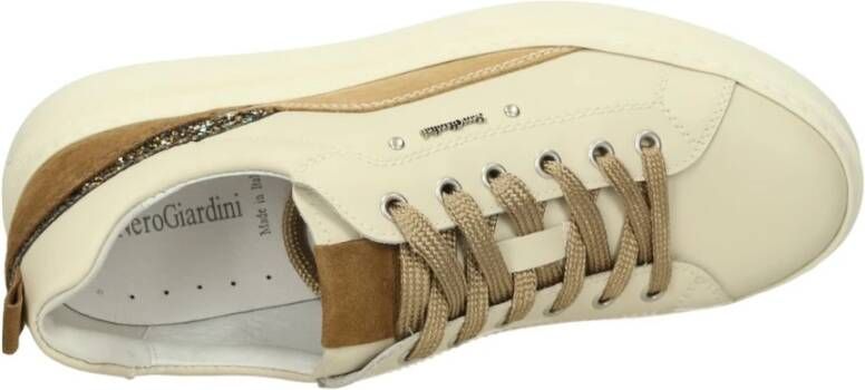 Nerogiardini Lage Sneakers Beige Dames