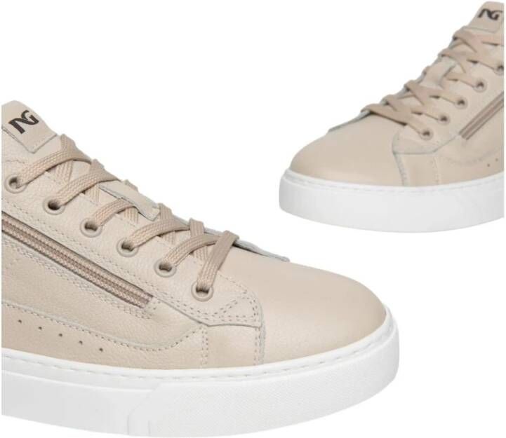 Nerogiardini Lage Sneakers Beige Heren