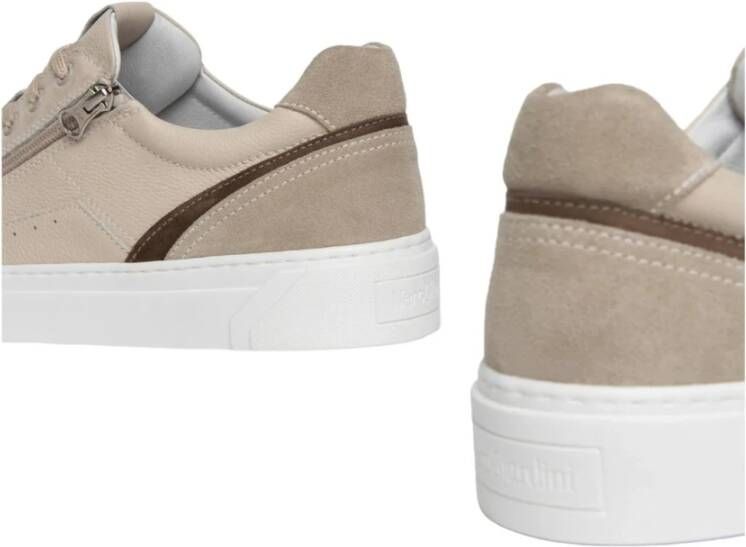 Nerogiardini Lage Sneakers Beige Heren