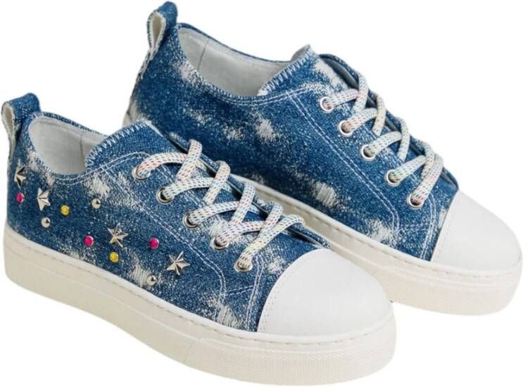 Nerogiardini Lage Sneakers Blue Dames