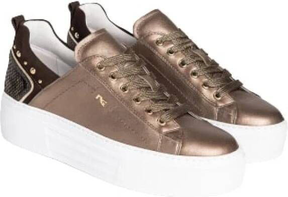 Nerogiardini Lage Top Sneakers Brown Dames