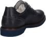 Nerogiardini Blauwe leren derby schoenen Blue Dames - Thumbnail 3