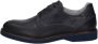 Nerogiardini Blauwe leren derby schoenen Blue Dames - Thumbnail 5