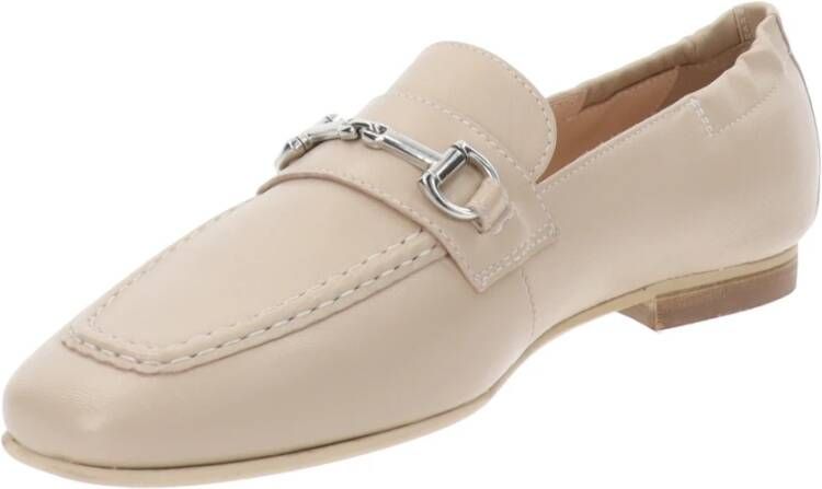 Nerogiardini Leren Dames Ballerina Schoenen Beige Dames