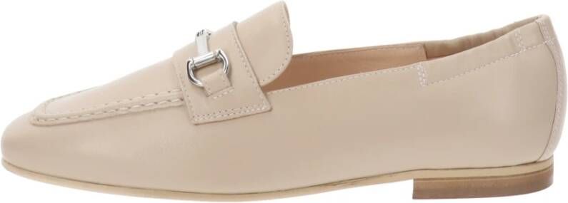 Nerogiardini Leren Dames Ballerina Schoenen Beige Dames