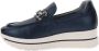 Nerogiardini Leren Dames Loafers Blue Dames - Thumbnail 5