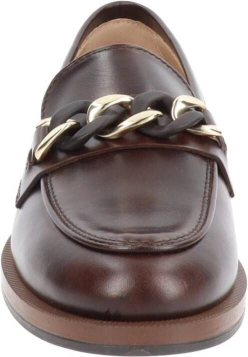 Nerogiardini Leren Dames Loafers Brown Dames