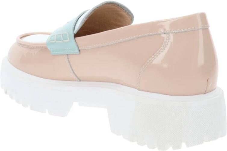 Nerogiardini Leren Dames Loafers Slip-On Stijl Pink Dames