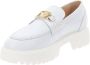 Nerogiardini Leren Dames Loafers Slip-On Stijl White Dames - Thumbnail 4