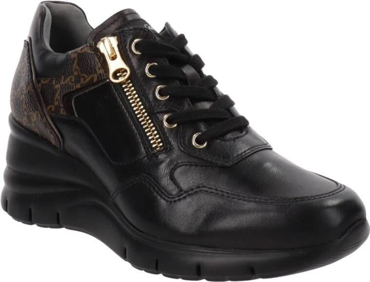 Nerogiardini Leren Dames Sneakers Black Dames