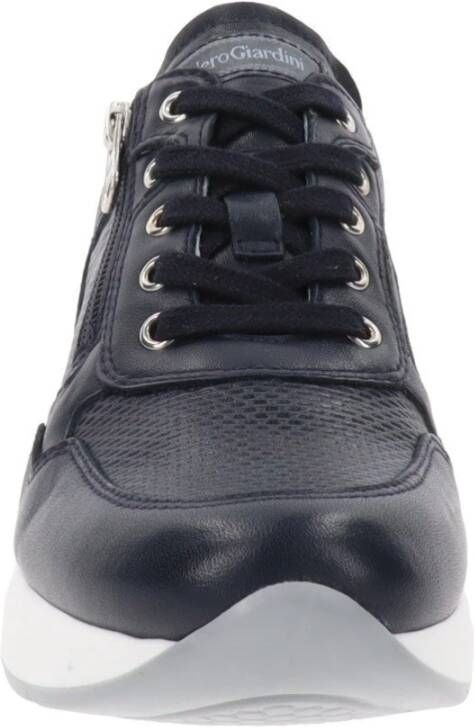 Nerogiardini Leren Dames Sneakers Blue Dames