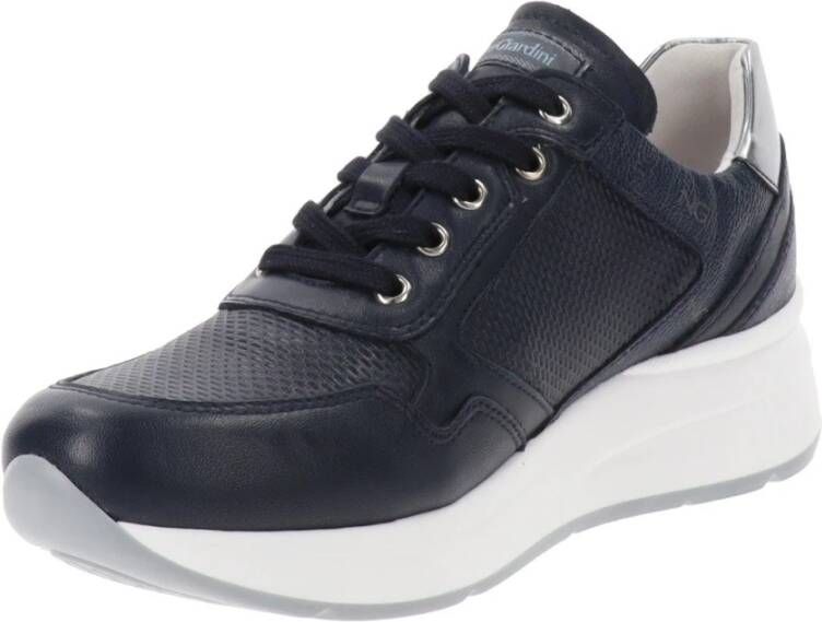 Nerogiardini Leren Dames Sneakers Blue Dames