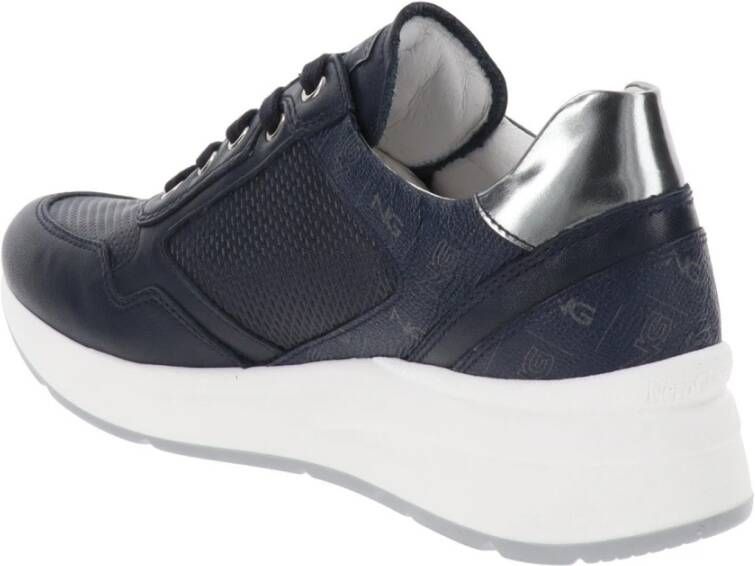 Nerogiardini Leren Dames Sneakers Blue Dames