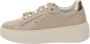 Nerogiardini Leren Dames Sneakers Comfort Stijl Beige Dames - Thumbnail 14