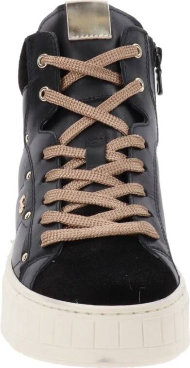 Nerogiardini Leren Dames Sneakers Modern Veelzijdig Black Dames