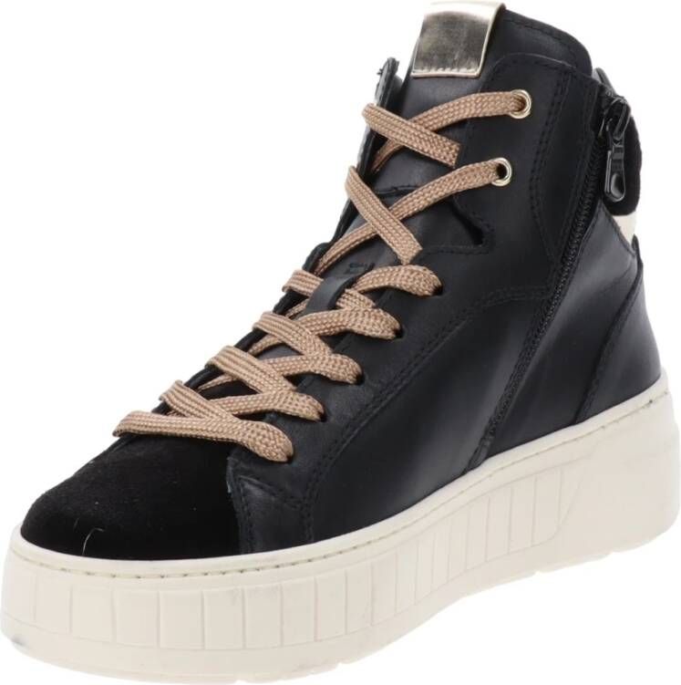 Nerogiardini Leren Dames Sneakers Modern Veelzijdig Black Dames