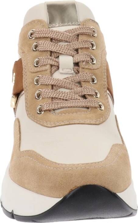 Nerogiardini Leren Dames Sneakers Stijlvol Comfortabel Brown Dames