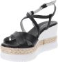 Nerogiardini Leren Gesp Sandalen Black Dames - Thumbnail 12