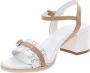 Nerogiardini Witte strass gesp sandaal White Dames - Thumbnail 7