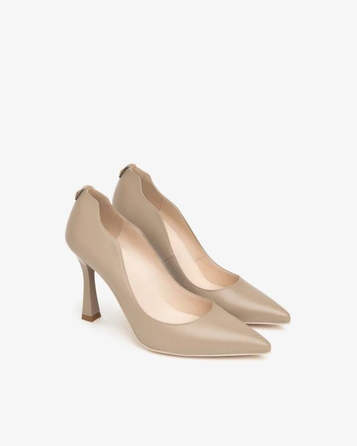 Nerogiardini Leren Damesschoenen Beige Dames