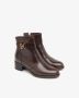 Nerogiardini Leren Enkellaarzen Elegant Kwaliteit Stijl Brown Dames - Thumbnail 3