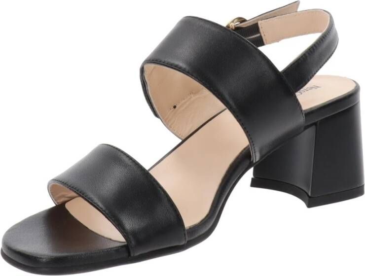 Nerogiardini Leren Gesp Sandalen Black Dames