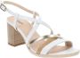 Nerogiardini Leren Gesp Sandalen White Dames - Thumbnail 2