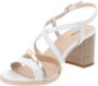 Nerogiardini Leren Gesp Sandalen White Dames - Thumbnail 4