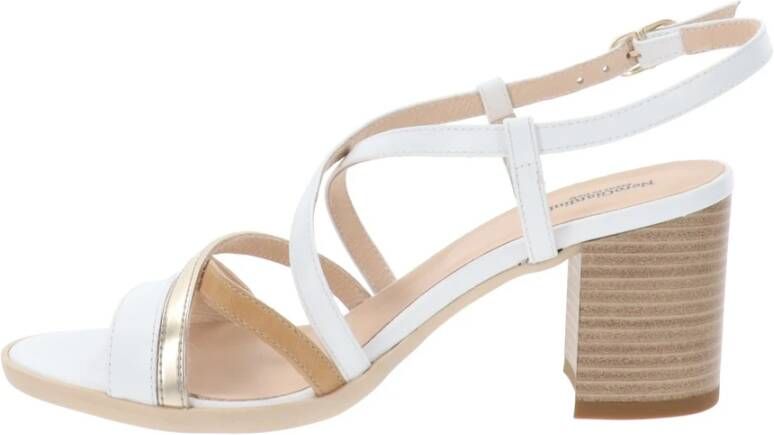 Nerogiardini Leren Gesp Sandalen White Dames