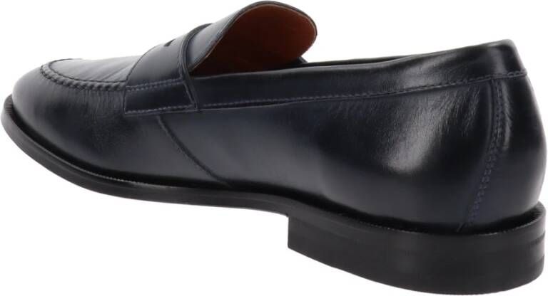 Nerogiardini Leren Heren Instappers Slip-On Stijl Blue Heren