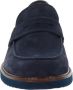 Nerogiardini Leren Heren Loafers Slip-On Stijl Blue Heren - Thumbnail 3