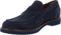 Nerogiardini Leren Heren Loafers Slip-On Stijl Blue Heren - Thumbnail 4