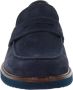 Nerogiardini Leren Heren Loafers Slip-On Stijl Blue Heren - Thumbnail 10