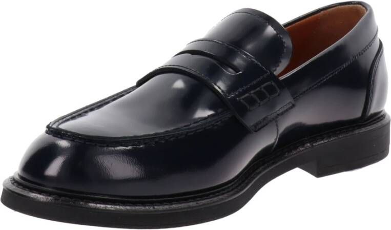 Nerogiardini Leren Heren Loafers Slip-On Stijl Blue Heren