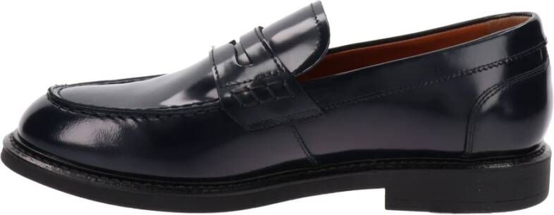 Nerogiardini Leren Heren Loafers Slip-On Stijl Blue Heren