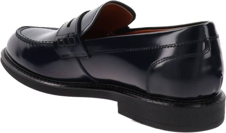 Nerogiardini Leren Heren Loafers Slip-On Stijl Blue Heren