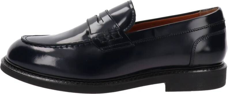 Nerogiardini Leren Heren Loafers Slip-On Stijl Blue Heren