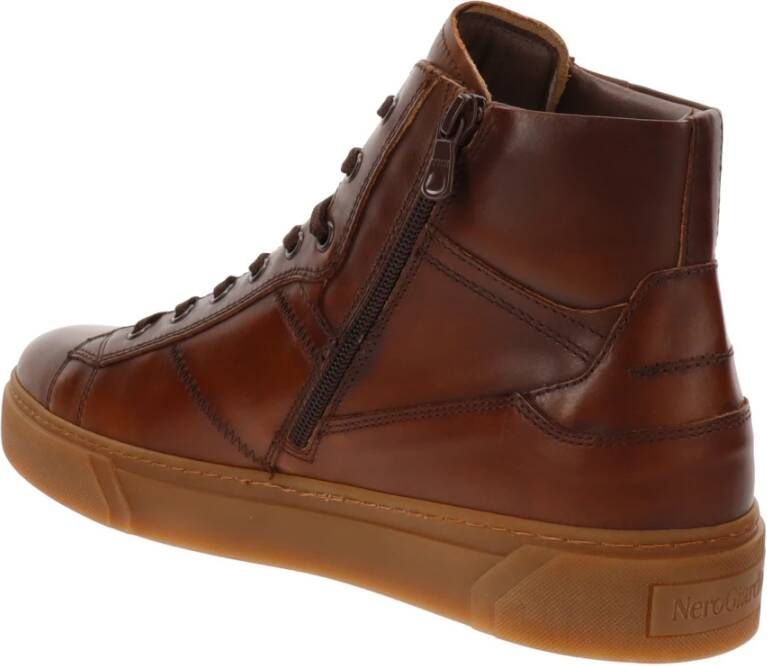 Nerogiardini Leren Heren Sneakers Brown Heren