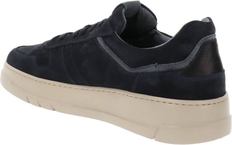 Nerogiardini Leren Heren Sneakers Casual Stijl Blue Heren