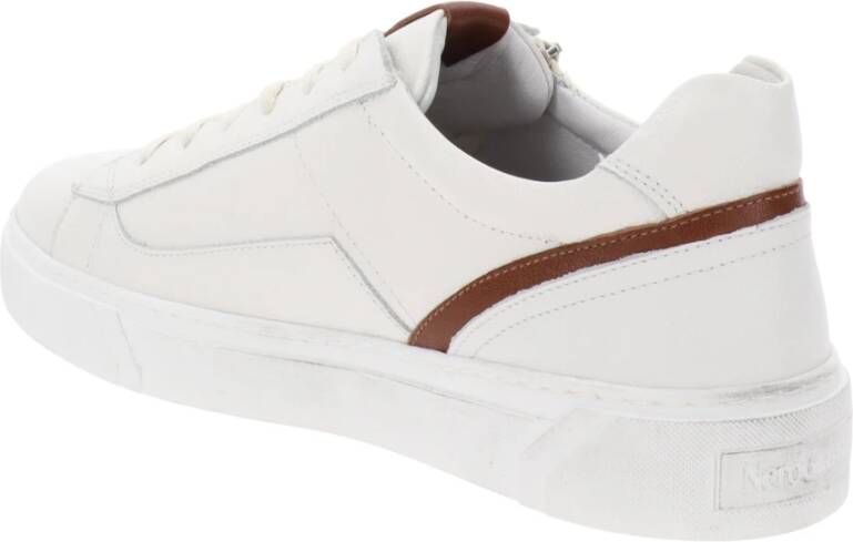 Nerogiardini Leren Heren Sneakers Comfort Stijl White Heren