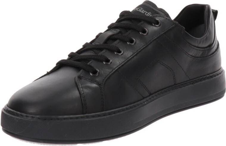 Nerogiardini Leren Heren Sneakers Stijlvol Comfort Black Heren